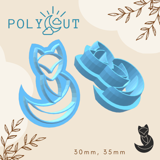 fox clay cutter polymer jewelry 3d print model - Mito3D