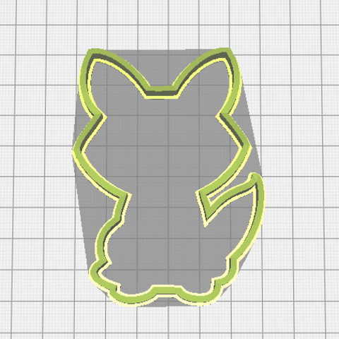 fox cookie cutter vari glassa reale 3D print model - Mito3D