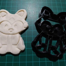 fox cortador de cookie a casa príncipe pequeno 3d print model - Mito3D