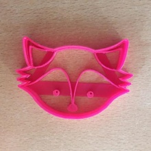fox cortador de cookies - vários a animais selva cookie 3d print model - Mito3D