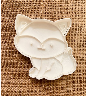 fox forest animals wood cookie cutter cutters cookies 3D print model - Mito3D