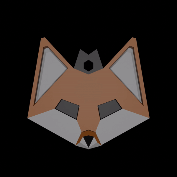 fox head keychain animal fob 3D print model - Mito3D