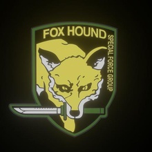 fox hound logo Spiel kojima Schlange metal gear solid 3d print model - Mito3D
