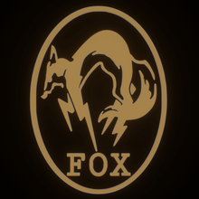 fox logo juego de la serpiente el logotipo mgs metal gear solid kojima konami 3d print model - Mito3D