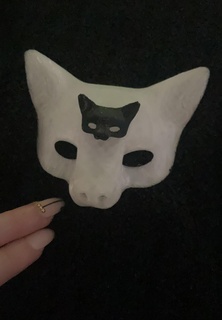 fox mask cosplay keychain accessory 3d printed cute 3d print model - Mito3D