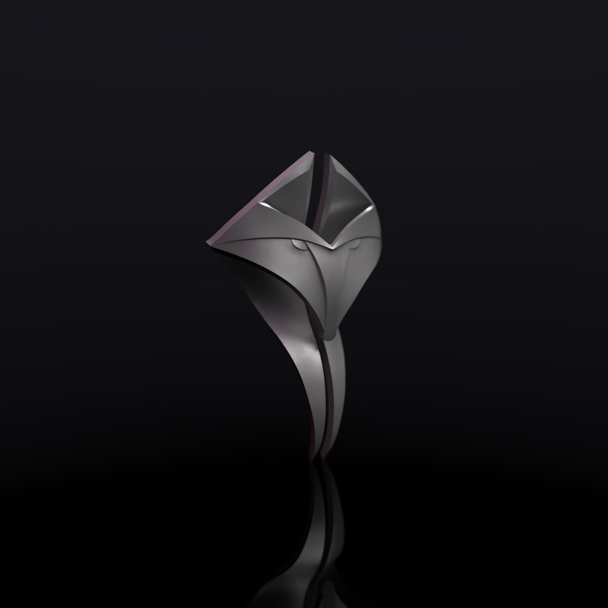 Renard pendentif Collier bijoux imprimable stl minimaliste cadeau 3D print model - Mito3D