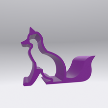fox phone stand mobile cell universal 3d print model - Mito3D