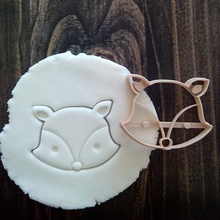 fox pugno casa carino animale la pasticceria i cookie cutter mangiasoldi di moneta 3d print model - Mito3D