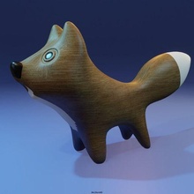 tilki yavru Sanat dekor heykeller oyuncak 3d print model - Mito3D