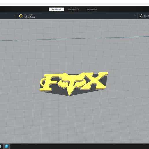 fox racing key ring 3D print model - Mito3D