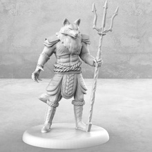 fox samurai - tabletop miniature game dnd dungeons dragons fantasy gaming humanoid mini rpg soldier soldiers toy 3d print model - Mito3D