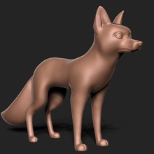 zorro stl modelo x lobo perro mamífero deuda canino animales animal bestia salvaje hombre criatura aullido cazador vikingo 3d print model - Mito3D