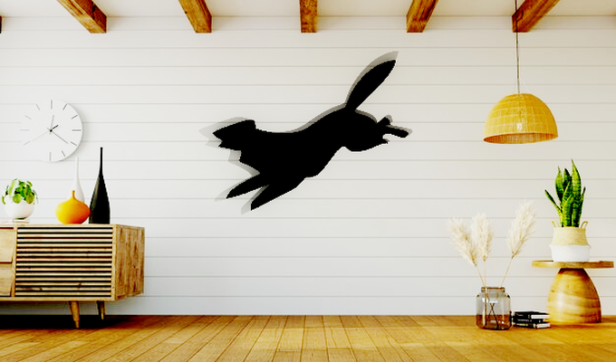 fox wall art 3d print model - Mito3D