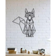 fox wall sculpture 2d 3d print model - Mito3D