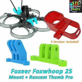 foxeer foxwhoop 25 35 runcam thumb pro mount caddx peanut 3d print model - Mito3D
