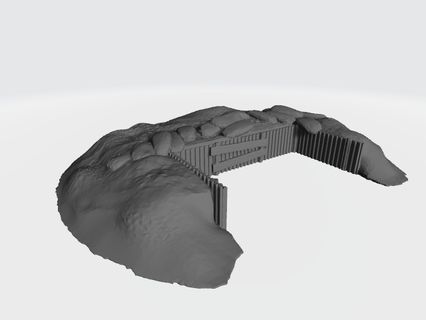 madriguera zorro luchando posición 3d print model - Mito3D