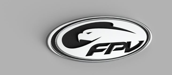 fpv bardge barra ford badge perfomance performance vehicule racing 3d print model - Mito3D