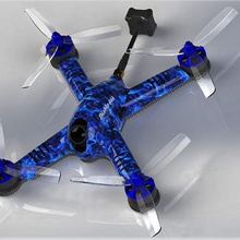 fpv racing diablo 5p v1 jeu modelism drone multirotor quad 3d print model - Mito3D