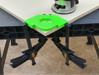 fr sschablone yönlendirici şablon köşe yarıçap jig Dewalt 6x12mm mikrojig kelepçeler yeniden düzenleme engelli handikap ağaç işleri makine araçlar imalat yapımcılar 3d print model - Mito3D