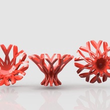 fractal bowl home cuvette dcoratif fractale 3d print model - Mito3D