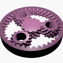 fractal gear bearing planetary tool 3d print model - Mito3D