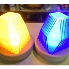 fraktal led lamba ev ışık aydınlatma dekor sanat vermek dekorasyon iç tasarım mobilya 3d 3d print model - Mito3D