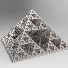 fraktal Ağustos kayak piramit 3d Yazdır model Sanat 3d print model - Mito3D