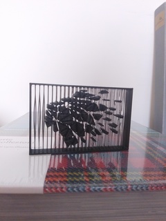 fragmentado león art puente estrés prueba a1 mini + Arte fragmento flotante 3d impresora 3d print model - Mito3D
