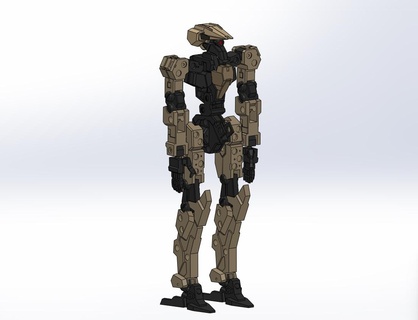 Cadre bras base armure jouet 001 robot mèche gundam 3d print model - Mito3D