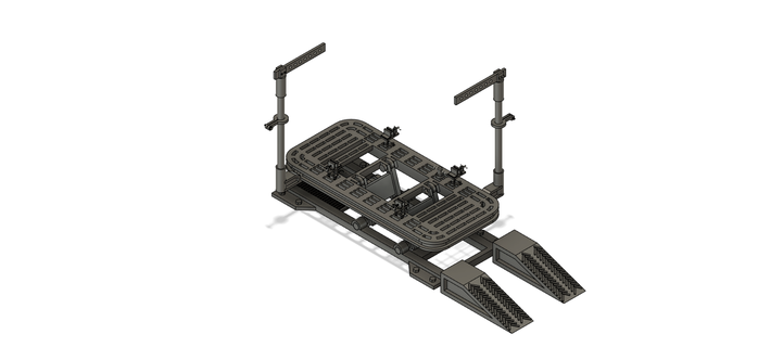 frame body refix 1 64 diorama garage lift car hot wheel 3d print model - Mito3D