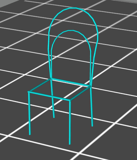 frame chair resinprint 3d printable 3d print model - Mito3D
