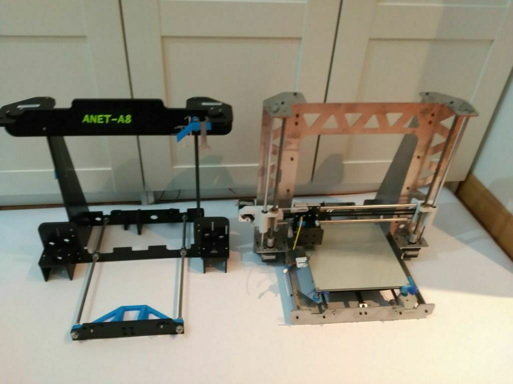 frame de acero corte al laser 3mm anet a8 modificacion la tatara - lasercutted steel fot modificated mods parts upgrades 3d printer 3D print model - Mito3D