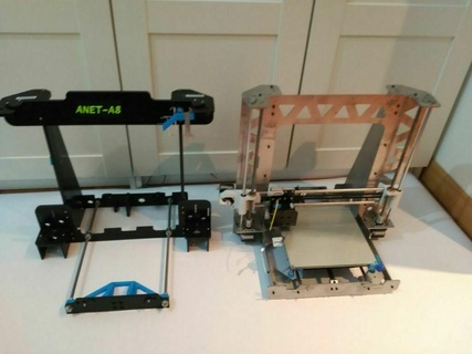 frame de acero corte al laser 3mm anet a8 modificacion la tatara - lasercutted steel fot modificated mods parts upgrades 3d printer 3d print model - Mito3D