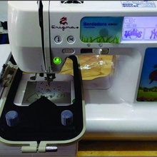 frame janome 350e sewing machine cap hat 3d print model - Mito3D