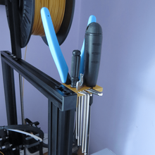 frame mounted creality 3d ender 3 tool holder openscad printer accessories 3d print model - Mito3D