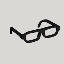 quadro reforçado de óculos a arte 3d print model - Mito3D