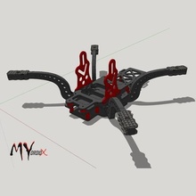 Cadre sicario 3d gadget fpv drone cinewhoop hypercine 3d print model - Mito3D