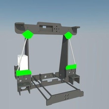 frame stabilizer anet a8 xthor tool brace 3d printer parts 3d print model - Mito3D