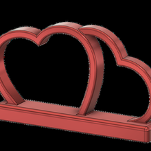 frame valentine day art heart love valentine's amore cuore gadget tools photo memory gift easy print upcrid 3d print model - Mito3D