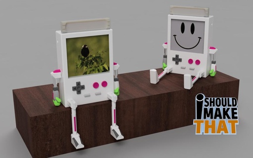 frameboy game Boy ispirato immagine telaio foto arte giocattolo retrò video gioco 3d print model - Mito3D