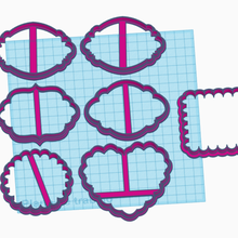 molduras cartazes biscoitos biscoito cortador estrutura poster etiqueta 3d print model - Mito3D