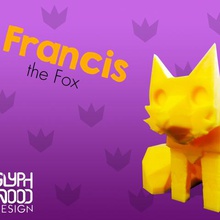 francis fox juego animal a los animales lindo baja poli juguete 3d print model - Mito3D