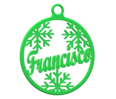 francisco christmas ball Home christmas balls francisco  3d print model - Mito3D