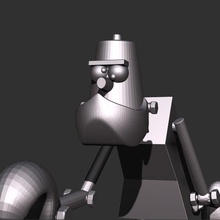 Franco Tirare frango brasile high tech uccidere macchina mangiare pica bastone arte giocattolo cartone animato picchio divertente 3d print model - Mito3D
