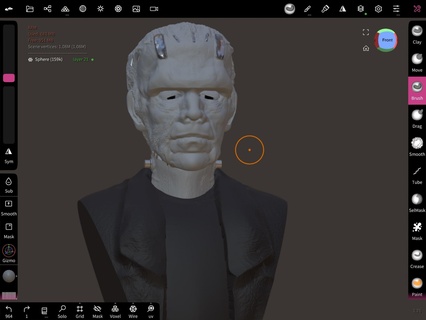 Frankenstein monstre Boris Karloff classique cinéma film acteur buste personnage horreur 3d print model - Mito3D