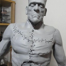 frankenstein frank movies terror creatures 3d print model - Mito3D