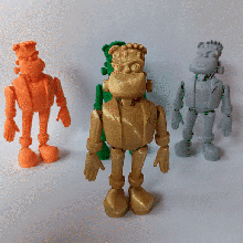Frankenstein artikuliert Kunst Spielzeug flexi flexibel flexy Monster 3d print model - Mito3D