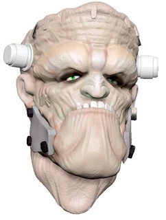 frankenstein refrigerador imán cabeza personaje Arte juguete monitor busto horror LED muerto zombi criatura 3d print model - Mito3D