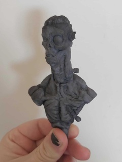 frankenstein monstruo horror busto 3d print model - Mito3D