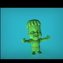 Frankie super mostri mostro netflix Frankenstein giocattolo serie 3d print model - Mito3D
